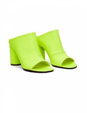 Vetements Neon Yellow Leather Shoes 165919